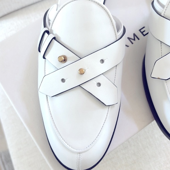 FRAME Le Sweetzer Slide. White. Size: 38.5 Stunning! New With All Packaging. - Picture 2 of 13